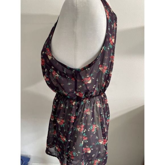 Forever 21 floral blouse sleeveless size medium - Picture 2 of 7
